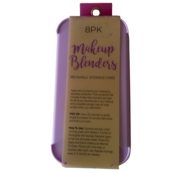 Bella Beauty NWT 8 pack Makeup Blenders with resealable case - Picture 2 of 4